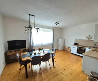 Ubytování Žíšov - obývací pokoj s kuchyní